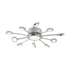 Forkromet loftlampe Meru, CCT
