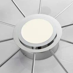 Forkromet loftlampe Meru, CCT