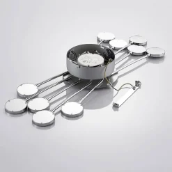 Forkromet loftlampe Meru, CCT