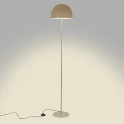 Forlight gulvlampe Fres, beige, stål, højde 160 cm
