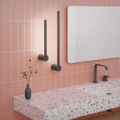Forlight LED-væglampe til badeværelset Passeggio Nova, 60 cm, sort