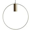 Form dekorativ pendel med ring, guld