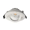 Forsænket loftlampe Dione, IP44, 3.000 K, hvid, dæmpbar