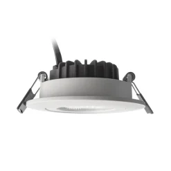 Forsænket loftlampe Dione, IP44, 2.700 K, hvid, dæmpbar
