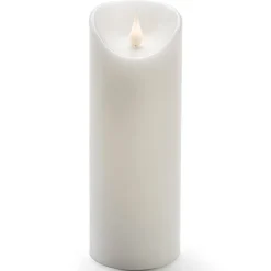 Forsynet med 3D-flamme - LED-lys Stearin