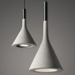 Foscarini Aplomb Mini pendellampe af beton, grå