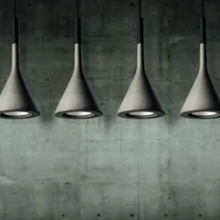 Foscarini Aplomb Mini pendellampe af beton, grå