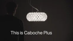 Foscarini Caboche Plus media pendellampe R7s, klar