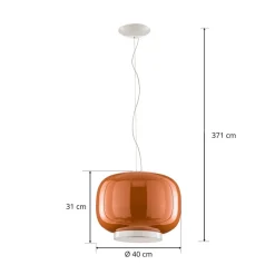 Foscarini Chouchin 1 LED-hængelampe, orange