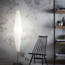 Foscarini Havana gulvlampe med dæmper, alu/hvid