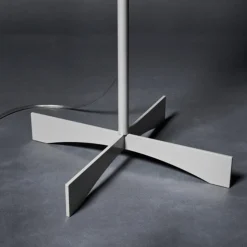Foscarini Havana gulvlampe med dæmper, alu/hvid