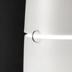 Foscarini Havana gulvlampe med dæmper, alu/hvid