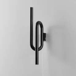 Foscarini Tobia LED-væglampe med ledning, sort