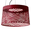 Foscarini Twiggy Grid LED-pendellampe, karminrød
