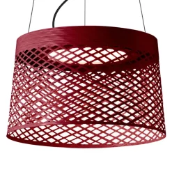 Foscarini Twiggy Grid LED-pendellampe, karminrød