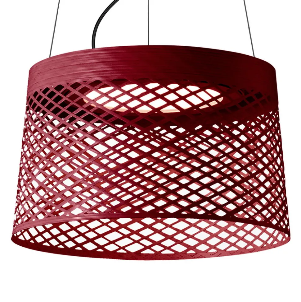 Foscarini Twiggy Grid LED-pendellampe, karminrød