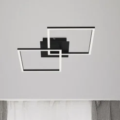 Frame LED-loftlampe, 2 lyskilder, Switch dim, sort