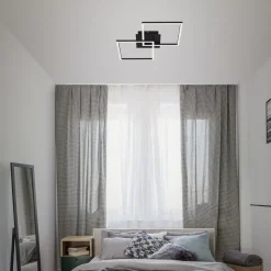 Frame LED-loftlampe, 2 lyskilder, Switch dim, sort