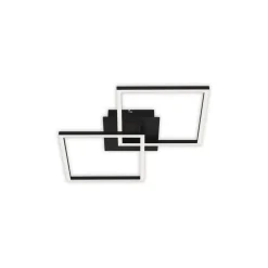 Frame LED-loftlampe, 2 lyskilder, Switch dim, sort