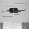 Frame LED-loftlampe, step dim, 4 lyskilder, sort