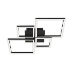 Frame LED-loftlampe, step dim, 4 lyskilder, sort