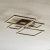 Frame LED-loftslampe, CCT, 4-lys, sort