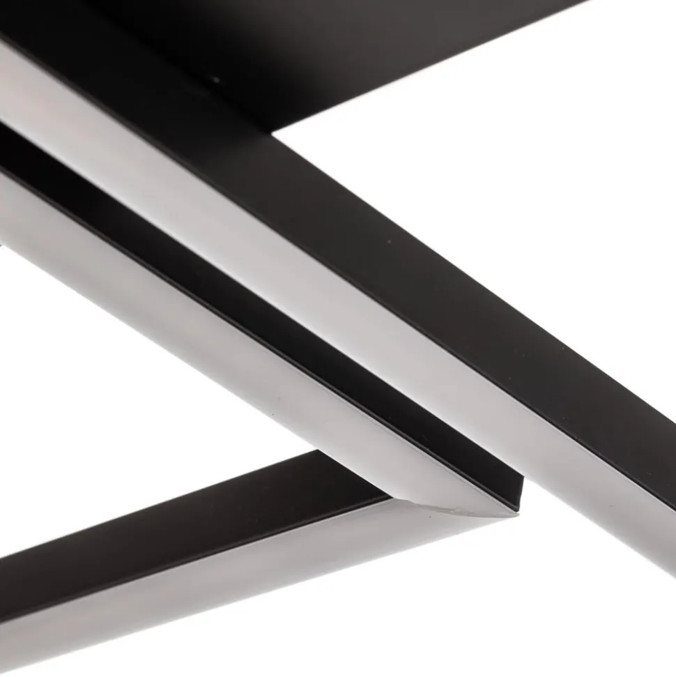 Frame LED-loftslampe, CCT, 4-lys, sort