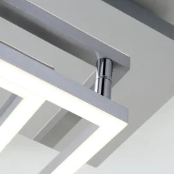 Frame LED-loftslampe, 3.000 K, krom