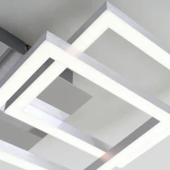 Frame LED-loftslampe, 3.000 K, krom