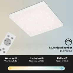 Frameless CCT LED-stjernehimmel, 45 x 45 cm