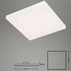 Frameless CCT LED-stjernehimmel, 45 x 45 cm