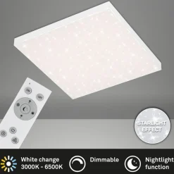 Frameless CCT LED-stjernehimmel, 45 x 45 cm