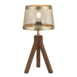 Frederik bordlampe i træ, trefod