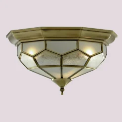 FRIDA køn loftlampe med glasindsatser