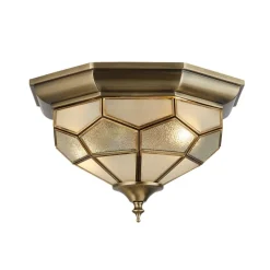 FRIDA køn loftlampe med glasindsatser