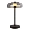 Frisbee LED-bordlampe med glasskærm