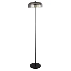Frisbee LED-gulvlampe med glasskærm