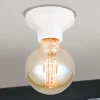 Frost loftlampe af keramik, hvid