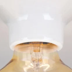 Frost loftlampe af keramik, hvid