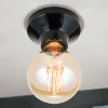Frost loftlampe af keramik, sort