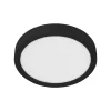 Fueva 5 LED-loftlampe IP44 4.000 K sort Ø28,5cm