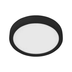 Fueva 5 LED-loftlampe IP44 4.000 K sort Ø28,5cm