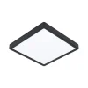Fueva 5 LED-loftlampe IP44 840 sort 28,5x28,5