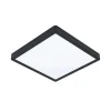 Fueva 5 loftlampe IP44 sort 3.000 K 28x28cm