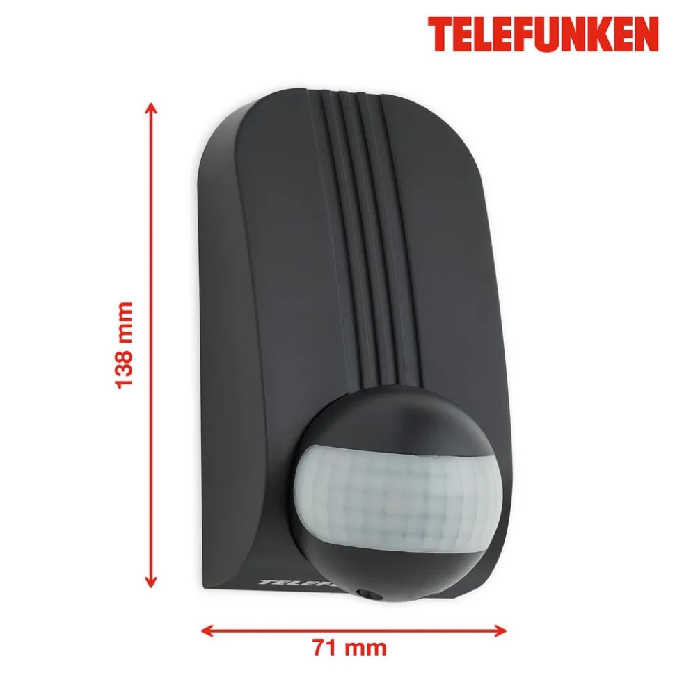 Funchal bevægelsessensor, maks. 1.000 W LED, sort