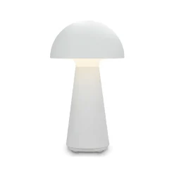 Fungo LED-bordlampe, genopladelig, hvid