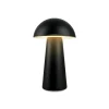 Fungo Mini LED-bordlampe, sort, touch, plast