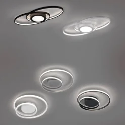Galaxy LED-loftlampe, kan dæmpes, titaniumfarvet