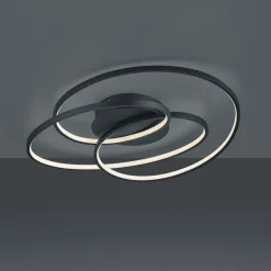 Gale LED-loftlampe, 60 cm, mat sort