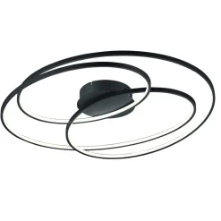 Gale LED-loftlampe, 80 cm, mat sort